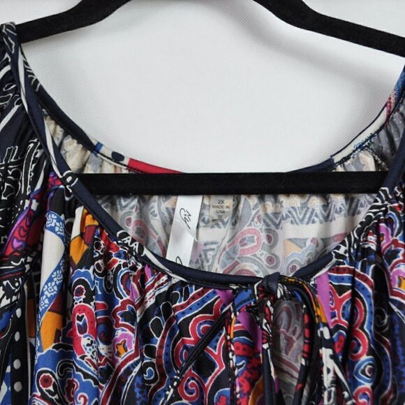 Multi Color Long Sleeve Blouse - Picture 2 of 6